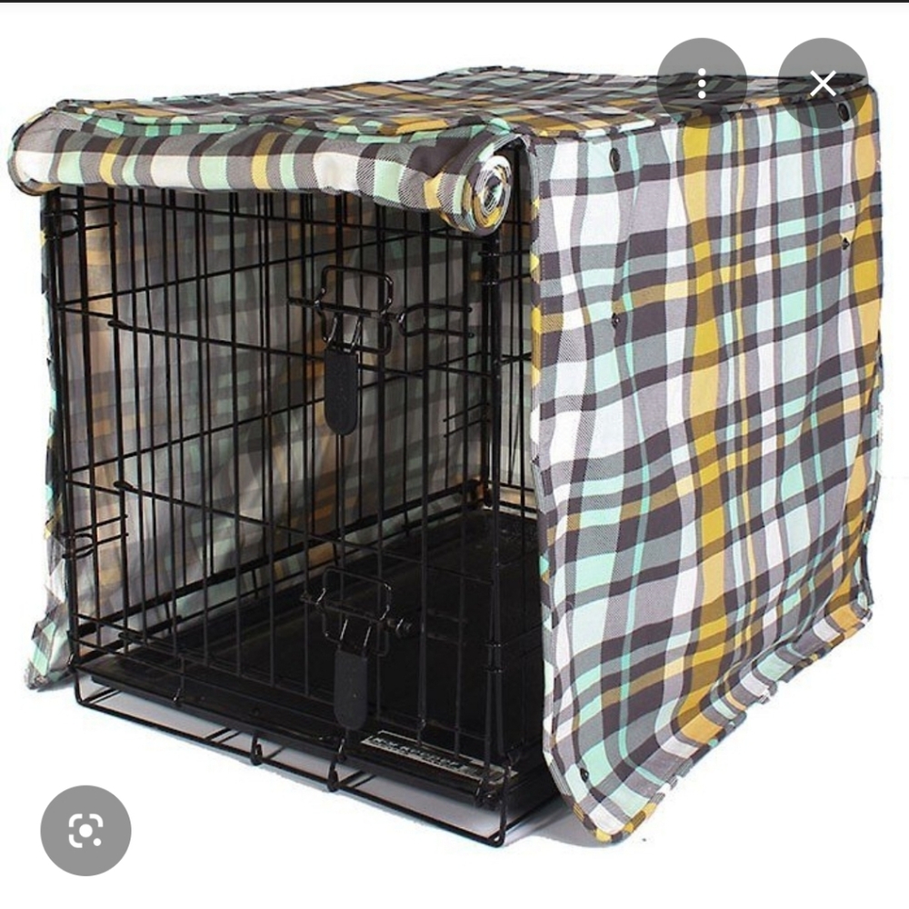 Plaid Molly Mutt Dog Crate Cover - Picture 4 of 4